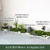 Combinación de plantas verdes artificiales tira larga paisajismo rincón de entrada interior jardinera adorno de planta centro comercial ventana musgo ornamental