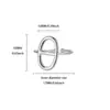 Tendencia Nueva Transfronteriza Anillo Ancho de Acero Inoxidable con Textura Geométrica para Hombres y Mujeres Irregular Acero de Titanio Anillo de Lujo de Gama Alta
