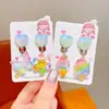 Clips para Orejas de Color Gelatina para Niños 2025 Nuevos Lindos Aretes Indoloros para Niñas Aretes Colgantes para Orejas que No Lastiman para Bebés