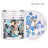 Venta caliente transfronteriza, maquillaje navideño para uñas, lentejuelas, set de 12 colores, híbrido, ultrafino, parche para decoración de uñas, esmalte de uñas en gel