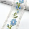 8.5cm Encaje Malla Adorno de Encaje Accesorio para el Cabello Cinta Flor de Rosa Bordado DIY Lazo Hecho a Mano Cinta