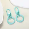 Hebilla de Puerta de Color Caramelo con Llavero Colgante de Hebilla de Resorte Accesorios para Joyería DIY Anillo Abierto de Conexión Anillo de Resorte Material