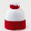 Sombrero de Punto Navideño Casual de Moda de Venta Caliente Europea y Americana para Exteriores Cálido a Prueba de Frío Protección para las Orejas Versátil Gorro de Lana Pullover