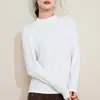Camada Base Feminina Preta de Gola Alta, com Toque de Luxo, Malha para Outono e Inverno, Roupas Femininas Plus Size, Nova Blusa de Lã Merino 2026