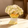 Ramo de tulipanes, decoración de mesa de resina, regalo para el Día del Maestro, arreglo floral para vinoteca, maceta de suculentas para mamá