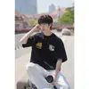 Suministro Directo de Fábrica Camiseta Solona Cool de Peso Pesado 220g de Manga Corta para Hombres y Mujeres Verano Estampado Floral Americano Tops