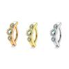 Amazon Aliexpress E-commerce Transfronteiriço Novo Produto Brilhante Simples Personalizado Torcido Diamante Piercing de Umbigo Feminino