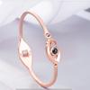 Pulseira para Mulheres, Joias Personalizadas, Memória de Amor, 100 Maneiras de Dizer Eu Te Amo, Olho Grego, Dropshipping, Novo Modelo 2024