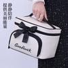 Bolsa de Armazenamento de Cosméticos de Grande Capacidade com Camadas e Divisórias Estilo Pequeno Fragrância de Luxo Leve Portátil para Viagem Multifuncional Estojo Cosmético Portátil