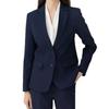 Traje de Entrevista de Alta Gama para Mujer Dos Botones Corte Delgado Sin Planchar Alta Calidad Ropa de Trabajo para Viajar de/a Casa Alta Gama