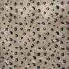 Estampado de piel de conejo, estampado de leopardo pequeño, tela de felpa. Estampado de piel de conejo sintética para ropa de otoño e invierno, ropa de casa, cojines y textiles para el hogar