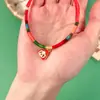 Festival del Bote del Dragón pulsera de cuerda colorida tejida a mano ajustable variedad de dibujos animados universal para niños y adultos cuerda de mano roja