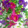 Enredadera de la Mañana Transfronteriza Colgante de Pared Flores Artificiales Flores Falsas Boda Jardín Paisajismo Decoración Adornos