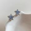Pendientes Azules de Estrella Frescos de Verano para Mujer, Lindos, Dulces, Modernos, Estrella de Mar, Pequeños, Exquisitos, Ligeros, Pendientes de Lujo y Versátiles para Hombre