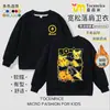 Moletom Colaboração Pokemon para Meninos, Blusa do Pikachu, Nova Roupa Casual Anime Outono e Inverno para Crianças