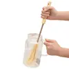 Cepillo para Tazas, Cepillo para Botellas, Cepillo Limpiador de Tazas, Herramienta Mágica para Limpiar Licuadora de Leche de Soya, Sin Esquinas Muertas, Mango Largo para Limpieza de Cocina en Casa
