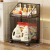 Estante de Almacenamiento para Baño Junto a la Lavadora Estante de Almacenamiento de Detergente para Ropa de Varias Capas Carrito Desmontable para Baño e Inodoro
