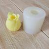 Molde para velas de aromaterapia con forma de flor de tulipán, herramienta para hornear mousse de chocolate, molde de yeso epoxi, molde para jabón