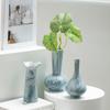 Shumen Lujo Ligero Mármol Cerámica de Alta Gama Decorativo Flores Secas Florero Sala de Estar Adornos Florales Adornos Florales