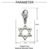 Palma OM sol titanio acero diy cierre de langosta colgante femenino tai chi atrapasueños collar pulsera acero inoxidable colgante