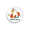 Broche de Gato Cartoon Original, Insígnia de Metal com Texto Personalizado, Pinos Versáteis para Roupas e Mochilas Atacado