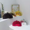 Bolso de Noche Acrílico Forma de Coral Bolsa Caja Cadena Bolso Forma de Abanico Bolso Concha Bolso de Mano Hombro Cruzado para Mujer Transfronterizo