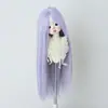Peruca para Boneca BJD 346 Folha Luo Li Acessórios de Cabelo para Vestir Boneca Franja Longa Cabelo Longo Liso Múltiplas Cores Disponíveis
