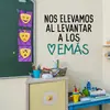 Brup Adesivos de Parede Inspiracionais em Espanhol de Apoio Mútuo Adesivos Decorativos de Energia Positiva Sala de Aula Sala de Estudo Adesivos Inspiracionais Br4959Q