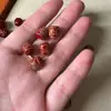 Folu minério de cinábrio conteúdo comum contas soltas fio texto brincar raposa corajosa DIY areia de cristal rosário manual rastreamento de contas