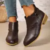 Botas de Caballero Hasta la Rodilla de Estilo Nuevo Europeo y Americano Transfronterizo Primavera Otoño 2026 para Mujer No Western de Media Pantorrilla Adelgazantes Venta al por Mayor Tallas Grandes