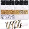 Ventas Directas de Fábrica Transfronterizo Amazon Cuentas Letras Arcilla Suave de Colores 6mm Set de Joyería DIY Caja de Cuentas Envío 48H
