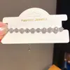Pulsera ajustable redonda de circonita metálica estilo coreano, exquisita, sensación de lujo ligero de alta gama, accesorio moderno y versátil para el uso diario