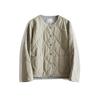 Chaqueta acolchada ligera versátil suelta casual de cuello redondo simple artística estilo japonés cómoda de algodón fino compuesto cálida para mujer
