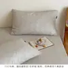 Fronhas de gaze dupla camada 100% algodão, frescas e simples, conjunto de dois, macias e respiráveis, adequadas para dormir de uma pessoa