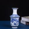 Vasos de cerâmica ornamentos atacado underglaze cor azul e flor picada Branchia dragão padrão vaso flor inserir artesanato decorações para casa