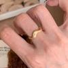 Anillo Retro Francés "Tejiendo Sueños de Estrellas" Anillo de Dibujo de Estrellas Anillo de Ola Irregular Anillo de Cola Simple Elegante para Mujeres