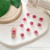 Tie-dye Soft Flower Nail Art Jóias Net Celebrant Explosões Espinhos Rosa Luoyang Peônia Camélia Acessórios para Nail Art Atacado