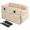 Bolsa para Console Central de Carro em Couro PU Revestida com Algodão EPE Adequada para Animais de Estimação Pequenos e Essencial para Viagens ao Ar Livre
