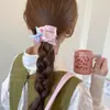 Lazo de Cuadros Dulce para el Cabello 2025 Nuevo Estilo Cuerda para Cola de Caballo y Moño Banda Elástica Versátil Accesorio para el Cabello