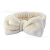 Bonita banda para el cabello de Corea del Sur con lazo para lavarse la cara, banda para el cabello de felpa simple de color sólido, banda antideslizante para mujer, accesorios para el cabello de alta elasticidad