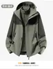 Chaqueta 3 en 1 Dios de la Lluvia para Exteriores, Cortavientos, Impermeable, Ligera, Abrigo de Capa Dura para Hombre, Chaqueta de Montañismo de Una Sola Capa para Viajar a Xizang