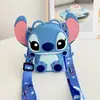 Bolsa Nova de Silicone Transfronteiriça Desenho Animado Meninas Acessórios de Bolsa Infantil Stitch Fofo Pequena Bolsa de Ombro Porta-Moedas de Chave