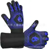 Luvas de Alta Temperatura Resistentes ao Calor para Churrasco de Fabricante no Atacado Luvas de Silicone de Aramida Luvas à Prova de Fogo para Churrasqueira Micro-ondas Isolamento Térmico