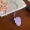 Colar Cordão com Clipe Magnético de Couro para Óculos de Sol Pendurado no Pescoço para Mulheres, Cordão com Clipe para Óculos, Corrente para Pendurar Decoração em Roupas de Pescoço, Acessório de Corrente para Suéter