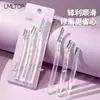 LMLTOP Set Avanzado de 3 Piezas de Maquinilla de Precisión para Cejas Herramienta para Dar Forma a las Cejas para Principiantes Raspador de Cejas Transparente Escarchado SY302