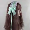 Diadema de Encaje Blanco Estilo Lolita Soft Girl Japonés Diadema Estilo Hada Todo Fósforo Pequeños Accesorios para el Cabello Lolita Soft Girl KC