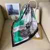 Bufanda de Rayas Blancas y Negras Clásica Nueva de Ins para Primavera y Otoño Bufanda de Seda Ligera Simple Bufanda Pequeña Venta al por Mayor