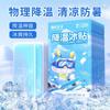 Parche Refrigerante Parche de Hielo Artefacto para Refrescar Alivio del Calor de Verano Reducción de Fiebre Parche Disipador de Calor para Teléfono Móvil Paquete de Hielo de Verano Frescura Prevención del Golpe de Calor