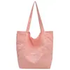 Bolso de Hombro Nuevo de Verano con Pliegues, Bolso Simple y de Moda Estilo Ins, Bolso para Viajes Diarios con Doble Bolsillo y Gran Capacidad