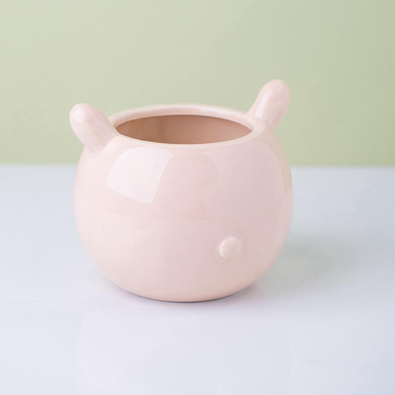 AN018Y Ceramic animal cute pot